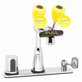 Eyesaver Centerset Faucet with 8" Deck Plate, Counter Mixer and Optional Thermostatic Mixing Valve