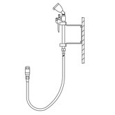 Eyesaver Faucet Eyewash / Drench Hose Attachment for Utility Sinks