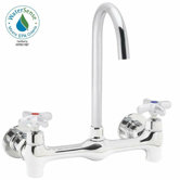 Commander Double Handle Wall Mount Thru/back Faucet