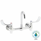 Commander Double Handle Wall Mount Thru/back Faucet