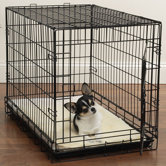 Double Sided Sherpa Dog Crate Mat in Natural