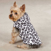 Snow Leopard Dog Vest in White