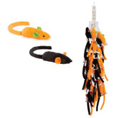 Scare-dy Mice Clip Strip Cat Toy (12 Pieces)