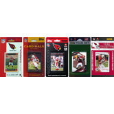 NFL 5 Different Licensed Trading Card Team Set