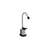 Single Hole Cold Water Dispenser Faucet with Black Tip, Base, and Pump Handle