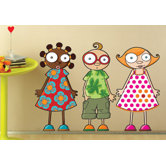 Ludo Nina, Leo and Louison Wall Decal