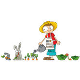Ludo Carrots Grow Wall Decal
