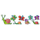 Ludo Snails Mini Wall Decal