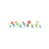 Spot Blooming Flowers Wall Sticker
