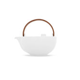 Teekanne "CHAI Wei&szlig;" mit Holzhenkel