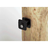 Black Widow Wood Post Insulator