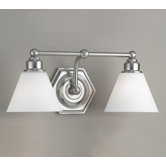 Jenna Two Light Bath Vanity in Brush Nickel