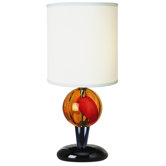 Soleil One Light Accent Lamp in Ebony Lacquer