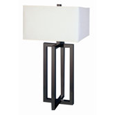 Gustavian One Light Table Lamp in Chrome