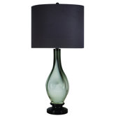 Dorian One Light Table Lamp in Ebony Lacquer
