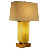 Aramis Two Light Table Lamp in Antique Gold