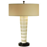 Prestige Two Light Table Lamp in Ebony Lacquer