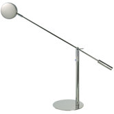 Slim Task Table Lamp with Puck Shade