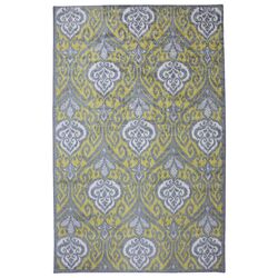 New Wave Taupe Ornamental Ogee Area Rug