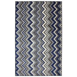 Norwalk Light Blue/Ivory Animal Print Area Rug