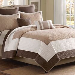 Quebec 3 Piece Coverlet Set in Ivory