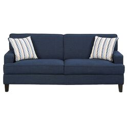 Murphy Linen Sofa in Blue