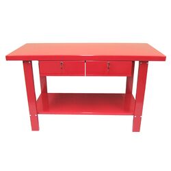 2 Drawer Metal Work Station in Red
