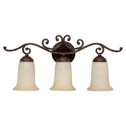 Cumberland 3 Light Bath Vanity in Burnished Bronze