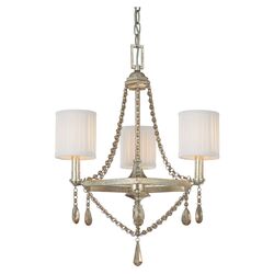 Fifth Avenue 3 Light Chandelier in Winter Gold