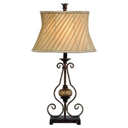 Michela Table Lamp in Brown (Set of 2)