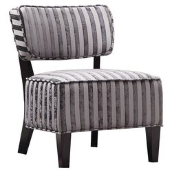 Shady Shores Upholstered Slipper Chair in Gray