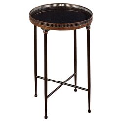 End Table in Bronze & Black