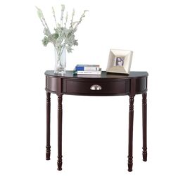 Console Table with Drawer in Merlot