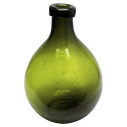 Shima Vase in Emerald Green
