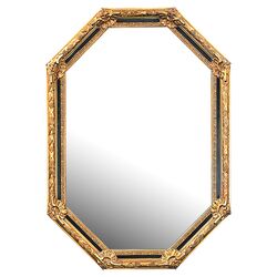 Inlay Octagon Mirror in Gold