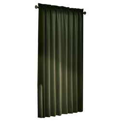 Velvet Blackout Curtain Panel in Dark Olive