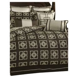 Savoy Comforter Set in Brown
