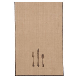 Rustique Burlap Table Runner in Wheat Rustique Burlap Table Runner in Wheat