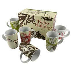 Boho Barrel 6 Piece Mug Set (Set of 6) Boho Barrel 6 Piece Mug Set (Set of 6)