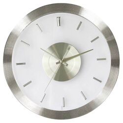 Verichron Baton Clock in Silver