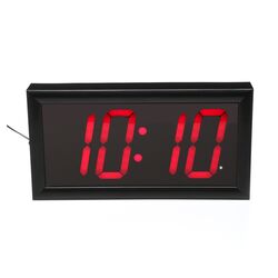 Jumbo LED Digital Alarm Clock in Black