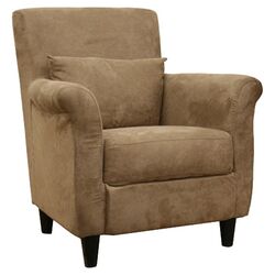 Jennifer Arm Chair in Walnut & Dark Brown