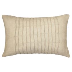 Lake Como Cotton Blend Oblong Pillow in Taupe (Set of 2)