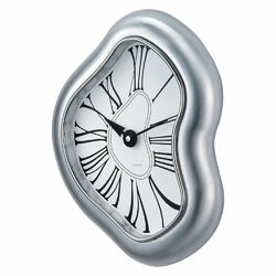 Metal Dali Clock in Nickel