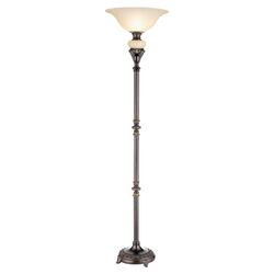 Classically Styled Floor Lamp in Brown