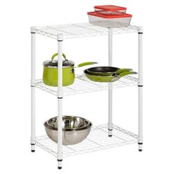 3 Tier Shelving Unit in White