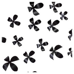 Open Box Price Wall Flowers in Black (Set of 25)