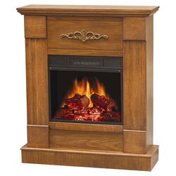 Springfield Compact Electric Fireplace in Oak