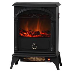 Vernon Electric Fireplace Stove in Black