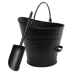 Scoop Pellet Bucket in Black